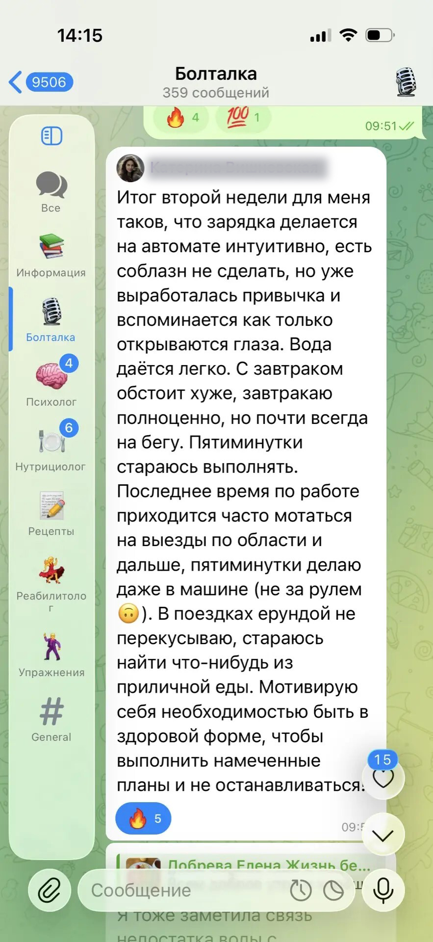 Скриншот чата 1