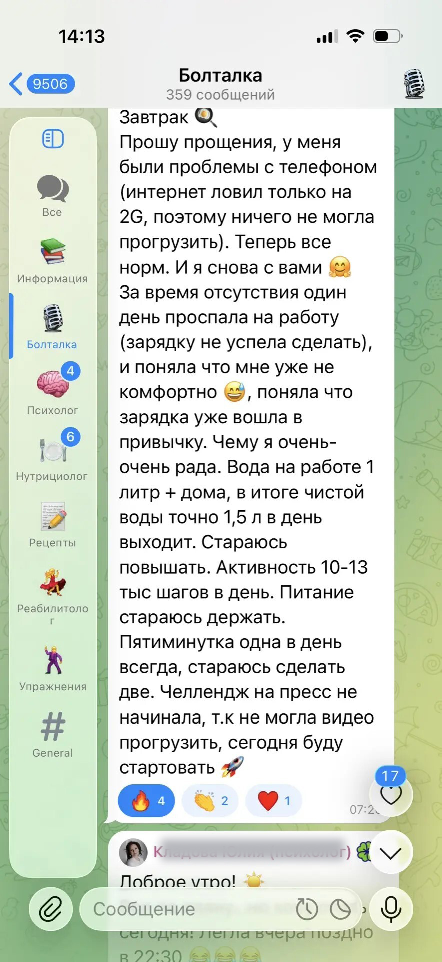 Скриншот чата 4