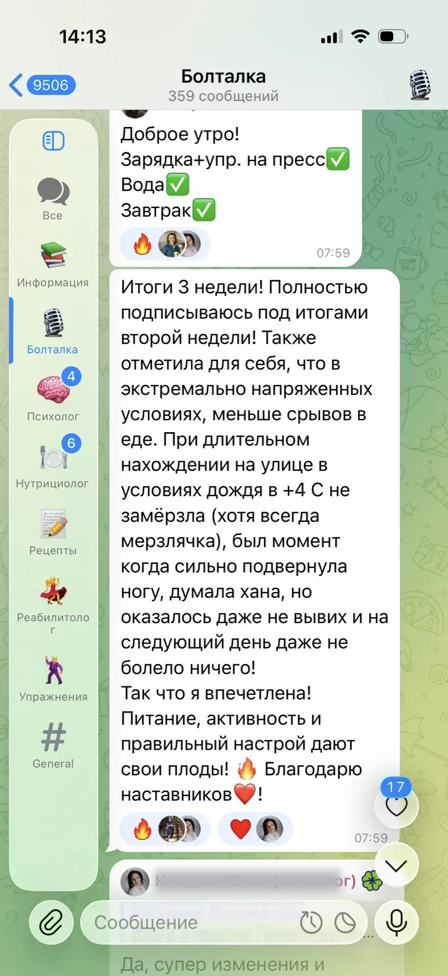 Скриншот чата 5